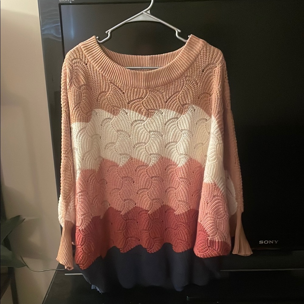 ANDREE BY UNIT Multicolor Crew Neck Sweater
